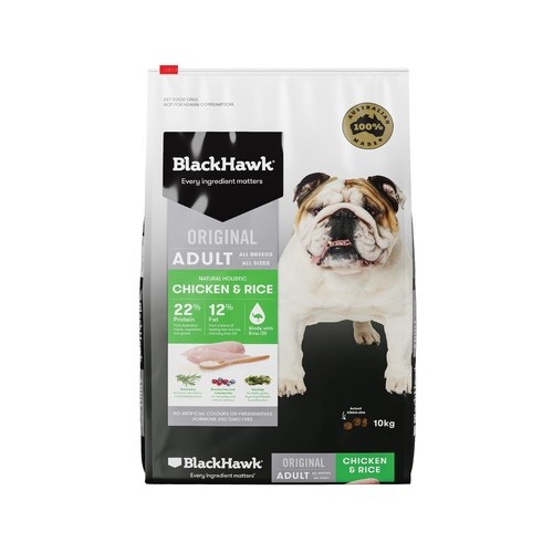 Black Hawk Chicken & Rice Adult Dog - 10kg