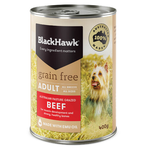 Black Hawk Grain Free Can Beef - 400g