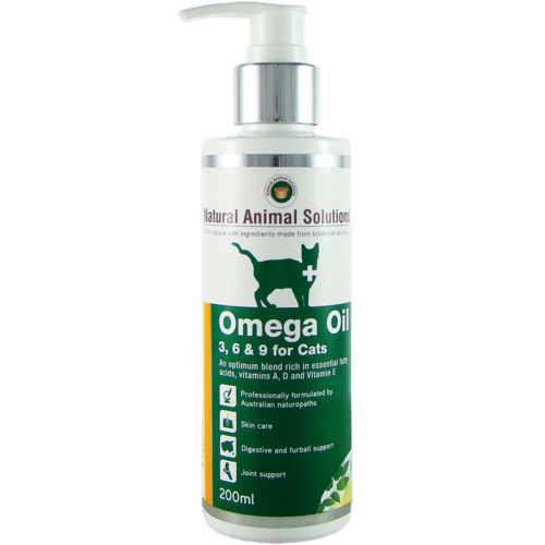 Omega 3, 6 & 9 Oil for Cats - 200ml - Natural Animal Solutions