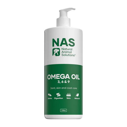 NAS Omega 3, 6 & 9 Oil for Dogs & Horses - 1L - Natural Animal Solutions
