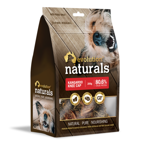 Evolution Naturals Kangaroo Knee Caps Dog Treats 200g