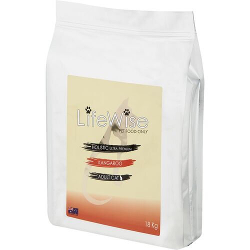 LifeWise Adult Cat Food - Kangaroo with Lamb & Rice - 18kg