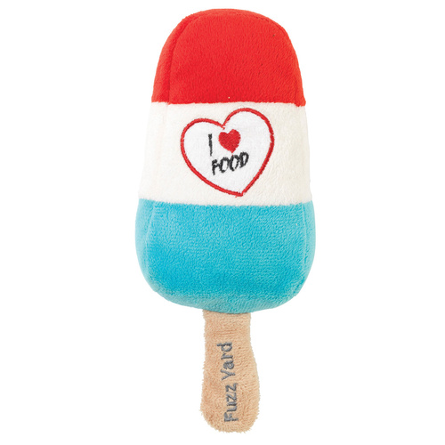 FuzzYard Soft Plush Dog Toy - Popsicle - Large (21cm)