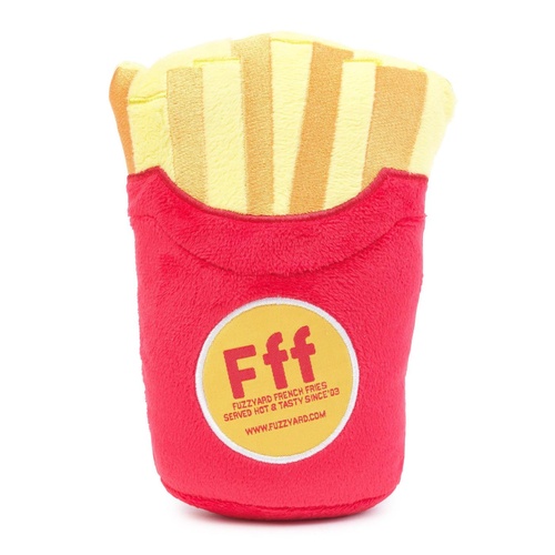 FuzzYard Soft Plush Dog Toy - French Fries - Large (17cm)