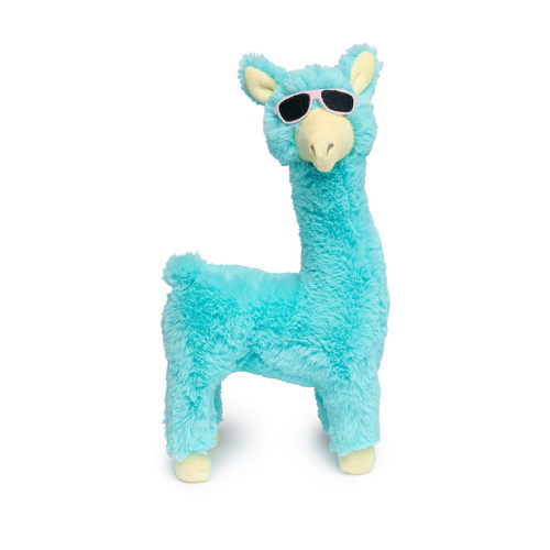 FuzzYard Soft Plush Dog Toy - Kendrick Llama - Teal - Large (28cm)