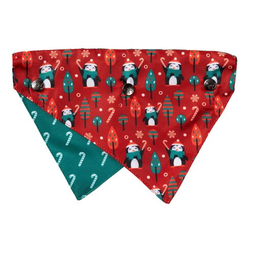 FuzzYard Winter Penguins Bandana - Medium/Large