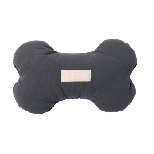 FuzzyYard Life Dog Toy Bone - Slate Grey - Large (25cm x 16cm)