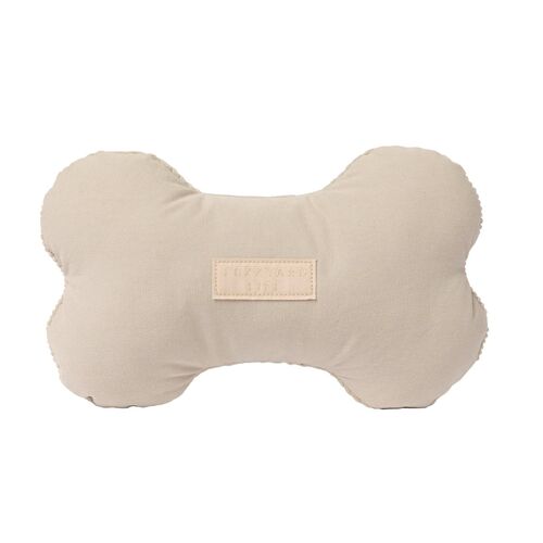 FuzzyYard Life Dog Toy Bone - Sandstone - Large (25cm x 16cm)