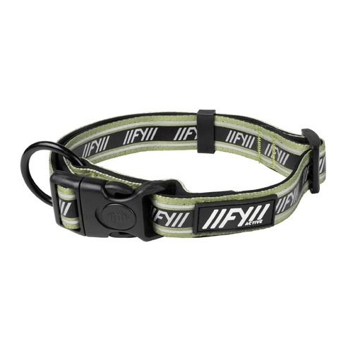 FuzzYard Active Dog Collar - Khaki - X-Large (54-83cm)