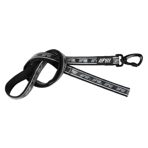 FuzzYard Active Dog Lead - Black - Large (25cm x 140cm)
