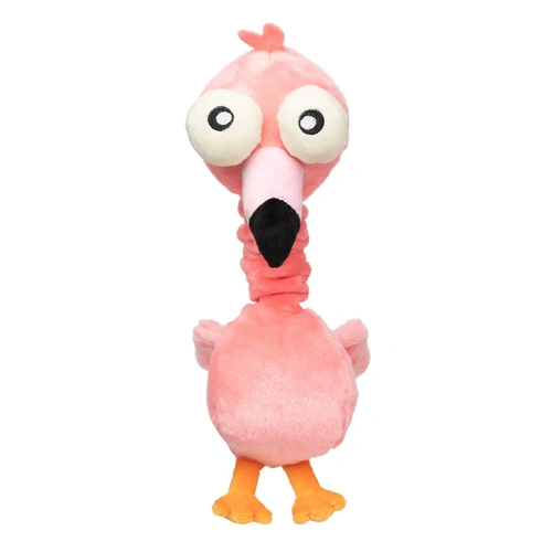 FuzzYard Dog Toy Neck Minutes - Neckole The Flamingo