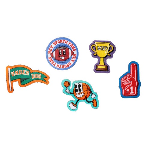 FuzzYard Rep It Patch - Sports Fan (5 Pack)