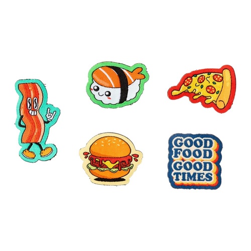 FuzzYard Rep It Patch - Food Lover (5 Pack)