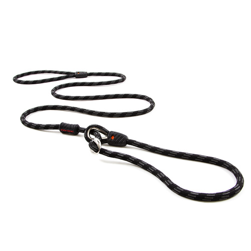 Ezydog Luca Dog Leash - Standard (9mm x 170cm) - Black