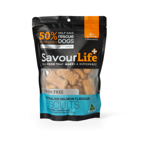 Savourlife Grain Free Australian Salmon Flavour Biscuits - 425g
