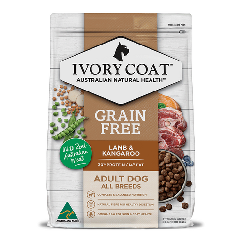 Ivory Coat Lamb & Kangaroo Grain Fee Dry Food - 13kg