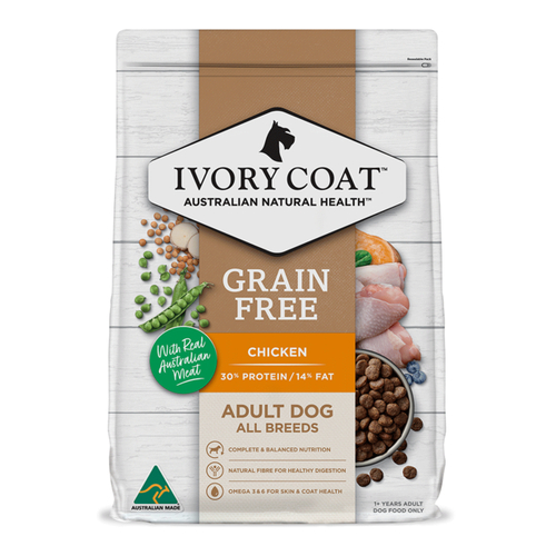 Ivory Coat Grain Free Adult Dog Food - Chicken - 13kg