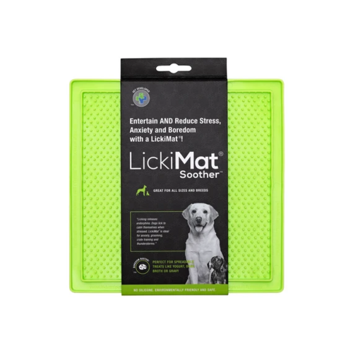 LickiMat Soother Pet Feeding Mat - 20cm x 20cm - Green