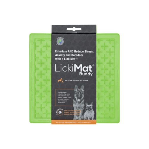LickiMat Buddy Pet Feeding Mat - 20cm x 20cm - Green