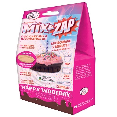 Wagalot Mix & Zap Happy Woofday Cake Kit - 10cm - Pink