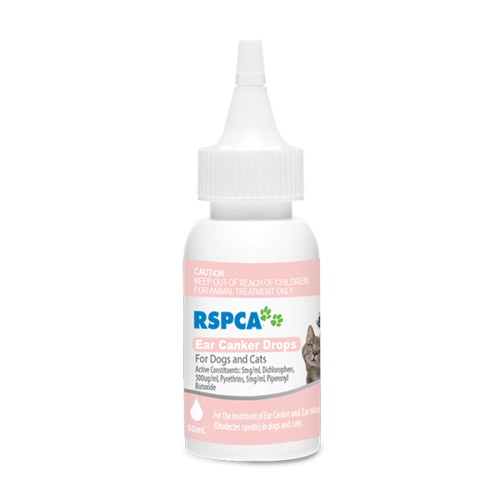 RSPCA Ear Canker Drops for Dogs & Cats 50ml