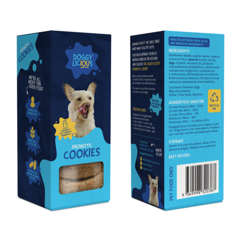 Doggylicious Probiotic Cookies - 180g