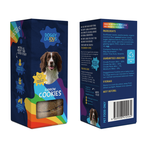 Doggylicious Rainbow Cookies - 180g