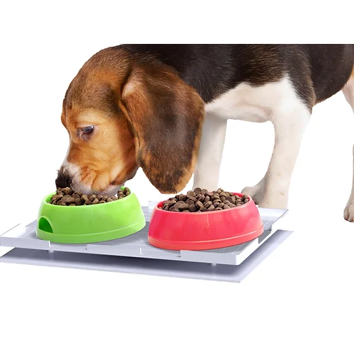 Ant Proof Plate for Dog & Cat Food Bowl - Rectangle