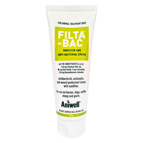 Filta-Bac Sunfilter & Anti-Bacterial Cream for dogs & Horses - 120g