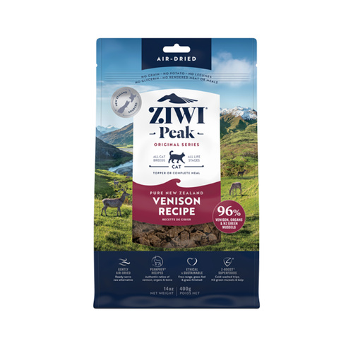Ziwi Peak Air Dried Cat Food - Venison - 400g