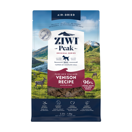 Ziwi Peak Air Dried Dog Food - Venison - 1kg