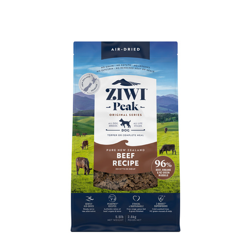 Ziwi Peak Air Dried Dog Food - Beef - 2.5kg