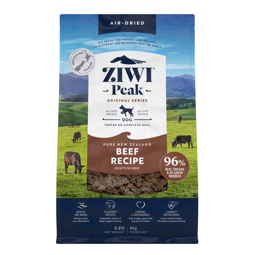 Ziwi Peak Air Dried Dog Food - Beef - 4kg