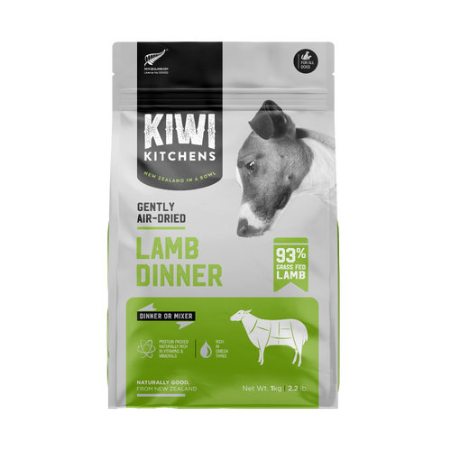 Kiwi Kitchens Air-Dried Dog Food - Lamb Dinner - 500g