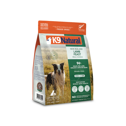 K9 Natural Freeze Dried Dog Food - Lamb Feast - 500g