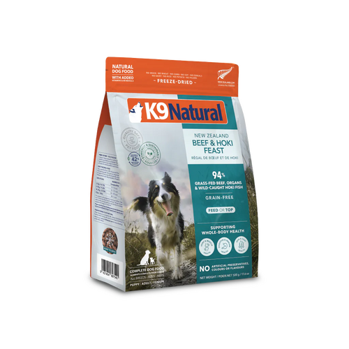K9 Natural Freeze Dried Dog Food - Beef & Hoki Feast - 500g