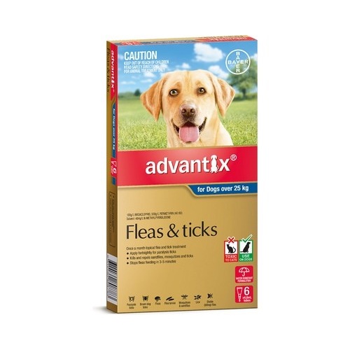Advantix for Dogs over 25 kgs - 12 Pack - Blue