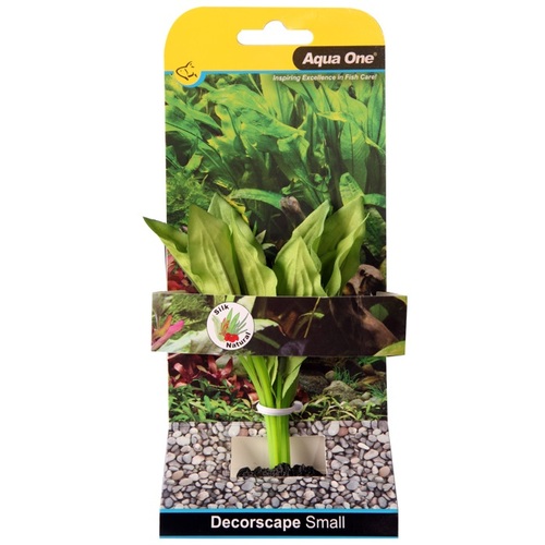 Aqua One Silk Aquarium Plant - Amazon Broad Leaf