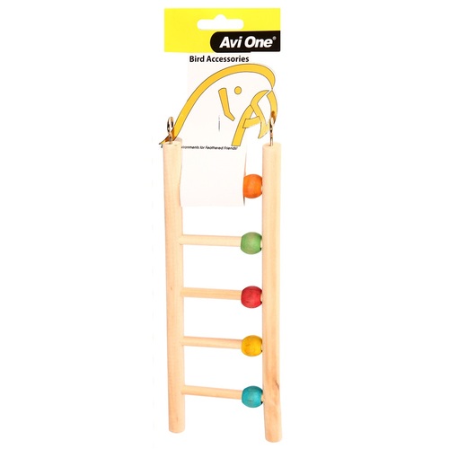 Avi One Wooden Toy Ladder with Beads