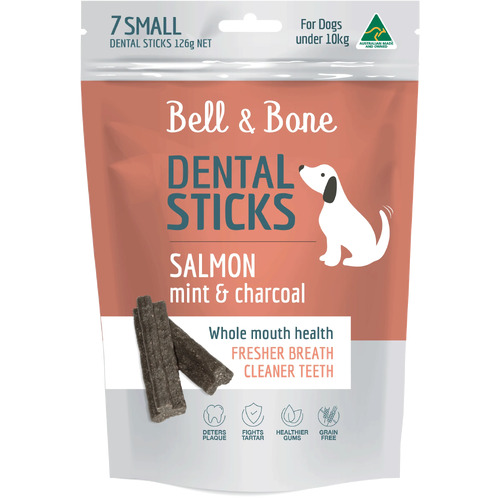 Bell & Bone Dental Sticks - Salmon Mint & Charcoal