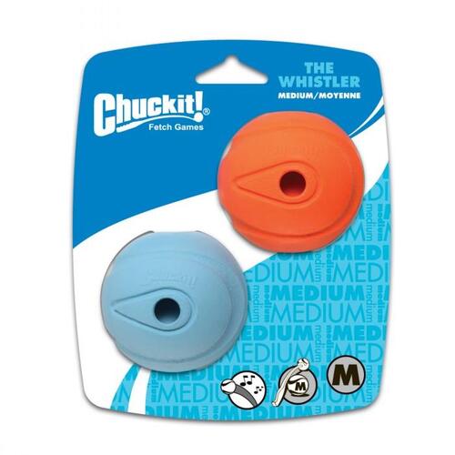 ChuckIt Whistler Dog Ball - 2 Pack