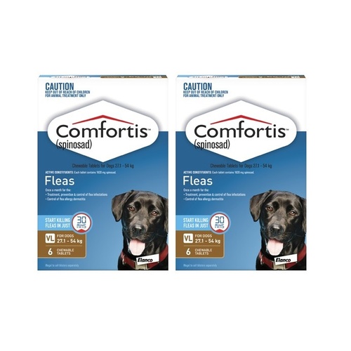 Comfortis Dogs 27.1-54 kgs - 12 Pack - Brown