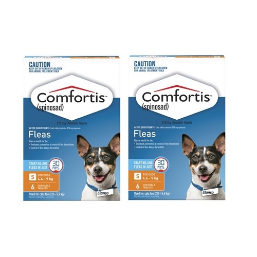 Comfortis Dogs 4.6-9 kgs - 12 Pack - Orange