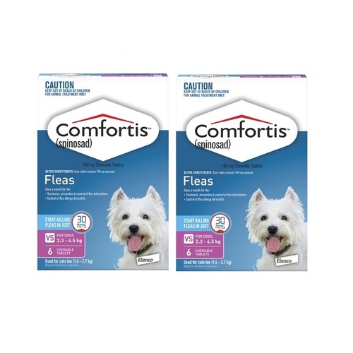 Comfortis for Dogs 2.3-4.5 kgs - 12 Pack - Pink