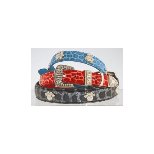 Petissimo Diamond Paws Dog Collar - 35cm(Diamond Paws 35cm Colour:Red)