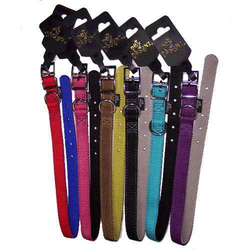 Elegantz Two-Tone Nylon Dog Collar - X-Small (10mm x 30cm)