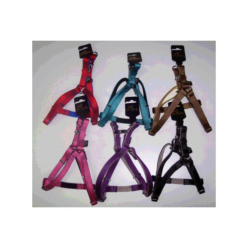 Elegantz Two-Tone Nylon Dog Harness - X-Small (10mm x 25-35cm)