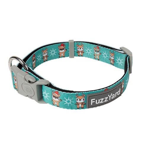 FuzzYard Disco Deers Christmas Dog Collar