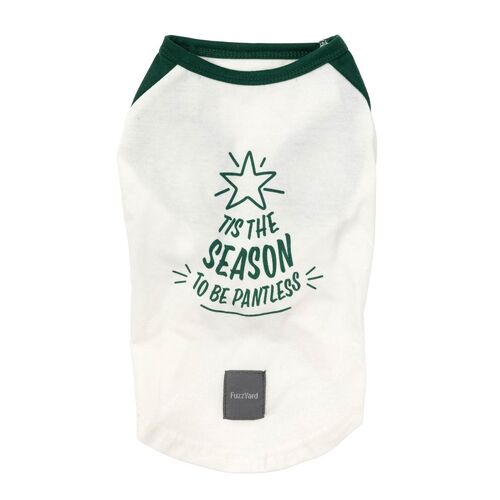 FuzzYard Tis The Season To Be Pantless Christmas Dog T-Shirt