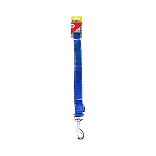 Pet One Reflective Nylon Dog Leash - Blue